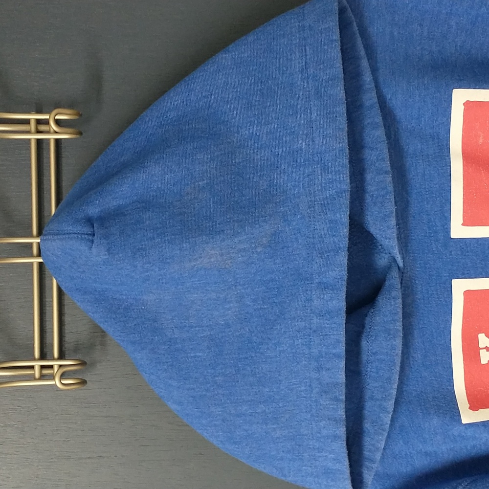 Kansas Jayhawks Blue Hooded Sweatshirt - University Logo Pullover - Picture 4 of 8